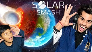 SOLAR SMASH PLAYING WITH MY LITLLE BROTHER  FULL GAMEPLAY  SOLAR SMASH [upl. by Enelrad]