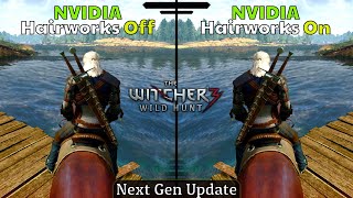 The Witcher 3 Next Gen Update  NVIDIA Hairworks On vs Off  ftGTX 1650 [upl. by Rahas]