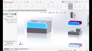 SOLIDWORKS Assembly Tutorials  Bottom Up Assembly Approach [upl. by Nedap680]