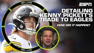 Adam Schefter details how the Steelers handled Kenny Pickett’s trade to the Eagles  NFL Live [upl. by Ramberg]