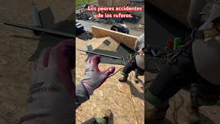 construction roof roofing roofer usa humor contruccion viralvideo skate roofinglife [upl. by Geoffrey]