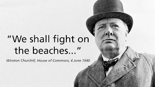 Winston Churchill’s Powerful “We Shall Fight on the Beaches” Speech  Inspirational WWII Moment [upl. by Birdie]