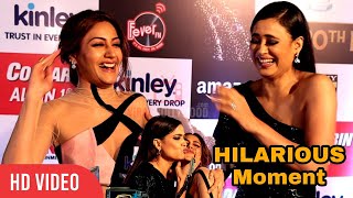 Surbhi Chandna and Shweta Tiwari CUTEST Moment together at 20th ITA Awards 2021 [upl. by Anna]