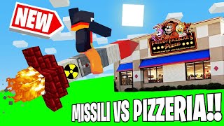 MINECRAFT MA DISTRUGGI LA PIZZERIA DI FNAF CON I MISSILI [upl. by Aniratak]