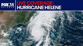 Tracking Hurricane Helene Live coverage as storm targets Florida [upl. by Jerold]