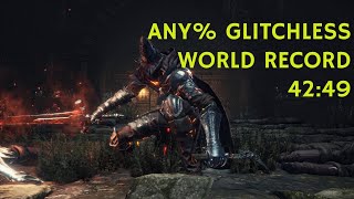 Dark Souls 3  Any Glitchless Speedrun in 4249 [upl. by Evy]