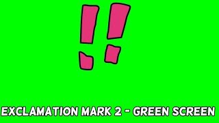 Exclamation Mark 2  Green Screen [upl. by Sothena244]