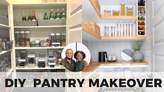 DIY Custom WalkIn Pantry Makeover [upl. by Aterg932]