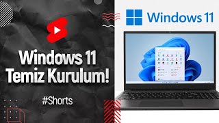 1 dakikada Windows 11 temiz kurulum rehberi windows [upl. by Lucille786]