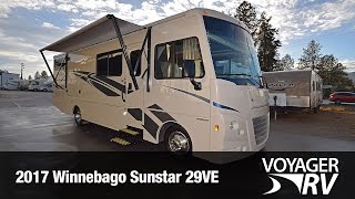 2017 Winnebago Sunstar 29VE Class A Motorhome Video Tour  Voyager RV Centre [upl. by Neelyahs]