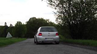 Golf IV 28 VR6 exhaust sound [upl. by Anilem]