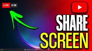 How to Share Screen on YouTube Live Stream  2024 [upl. by Ahseyn]