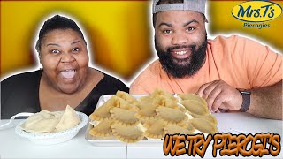 WE TRY PIEROGIS  CHEESY POTATO PIEROGIES how to make pierogi pierogi recipe perogies pr gang [upl. by Eillib773]