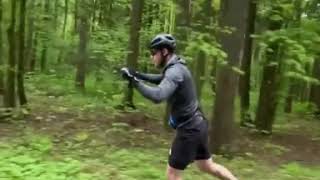 Rollerski technique training for classic skiing2 [upl. by Amerak366]