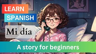 Mi día  Improve and learn Spanish with a story  Spanish for Beginners [upl. by Eniamrahs95]