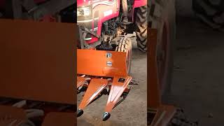 Mahindra tractor with hydraulic reaper [upl. by Ttayh]