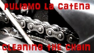 PULIRE LA CATENA MOTO  CLEAN THE CHAIN  TUTORIAL 2 [upl. by Atinat]