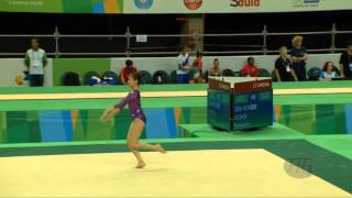 JEONG Heeyeon KOR  2016 Olympic Test Event Rio BRA  Qualifications Floor Exercise [upl. by Summers]