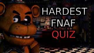 Taking The Best Fnaf Quiz [upl. by Nagap]