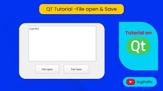 Qt C tutorial  File open and Save [upl. by Laicram]