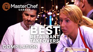 Best Restaurant Takeovers  MasterChef Canada  MasterChef World [upl. by Lechar266]