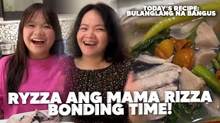 RYZZA AND MAMA RIZZAS BULANGLANG NA BANGUS RECIPE  EAT BULAGA BTS [upl. by Asselam]