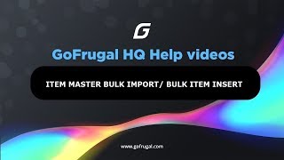 ITEM MASTER BULK INSERT OR HOW TO IMPORT ITEM MASTER IN BULK [upl. by Tenaj]