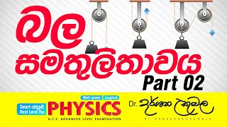 2025 AL Theory  බල සමතුලිතතාවය  02  Dr Darshana Ukuwela  Physics [upl. by Nosreme]