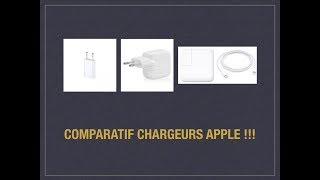 comparatif chargeurs apple quotTEST DES CHARGEURS APPLE quot [upl. by Adnilreh]