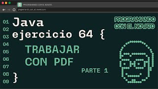 Ejercicio 64 JAVA  TRABAJAR CON PDF  PARTE 1 [upl. by Nnahteb425]