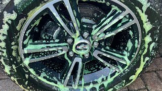 Alloy Wheel cleaning with Sams wheel and tyre cleaner How does it compare to Meguiars cleaner [upl. by Philbrook909]