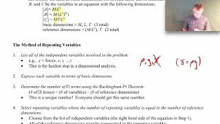 Dimensional Analysis  BuckinghamPi Theorem and the Method Of Repeating Variables [upl. by Aerol152]