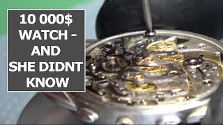 10000 Vintage Chronograph restoration Owner didnt know the price [upl. by Oralle884]