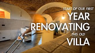 RENOVATION Timelapse Summary 3 The Start Of Our First Year Renovating an Abandoned House in Italy [upl. by Ayaj]