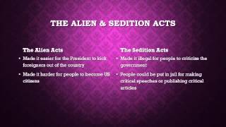 The Alien and Sedition Acts [upl. by Leinadnhoj]