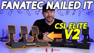 NAILED IT  NEW Fanatec CSL Elite Pedals V2 Review [upl. by Alleacim]