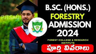 BSc Forestry Admissions 2024 in FCRI  BSc Hons Forestry Admission Notification 2024 [upl. by Schroer286]