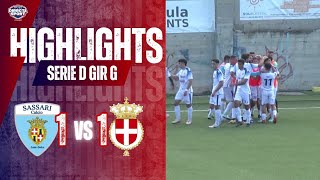 Calcio Serie D Gir G  Sassari Calcio Latte DolceSavoia 1908 11 Highlights [upl. by Chenay]