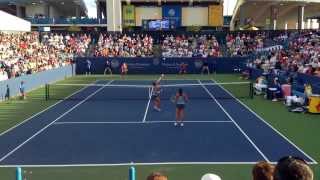 The best point Hingis  Hantuchova  Errani  Vinci Cincinnati Rd of 16 [upl. by Annawit597]