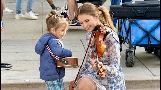 2yearold JOINS ME  Listen To Your Heart  Roxette  Violin Cover  Karolina Protsenko [upl. by Alegre136]