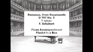 F Schubert  Romanze from Rosamunde D 797 No 3 F minor  karaoke  piano accompaniment [upl. by Christopher]