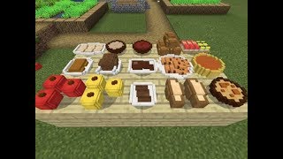 Minecraft  Placeable Food Addon  MCPE Addons [upl. by Bum58]