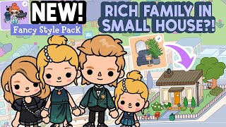 NEW Fancy Style Pack Rich Family Small Free HOUSE  Modern Mansion TOCA BOCA Ideas  Toca Life World [upl. by Nikolaos]