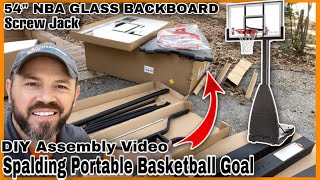 How To Assemble The Spalding Portable Basketball Goal  DIY Step By Step Guide [upl. by Brittni]