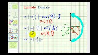 Examples Evaluate Expression Involving Inverse Trig Functions Part 2 [upl. by Zaob]