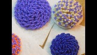 Clump Beading  Raised Bead Embroidery [upl. by Artinak711]