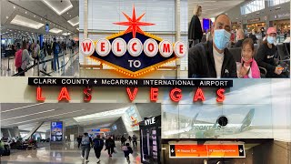 McCarran International Airport Las Vegas  TSA Security Checkpoint  Airport Gates  Oct 2021 [upl. by Lingwood]