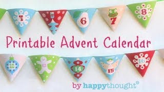 How to make an Advent Calendar Printable Christmas paper craft Easy to do  Watch now [upl. by Daniyal]