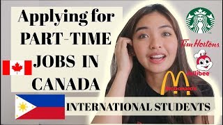 How to Get PartTime Jobs in Canada for International Students🇨🇦🇵🇭🇮🇳🇧🇷 [upl. by Giacopo]