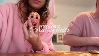 making coraline dolls 🪡 [upl. by Lallage]